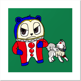 Koromaru and Teddie Posters and Art